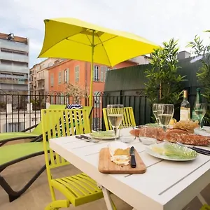 Apartment F2 Terrasse, Moderne, Hyper Centre, Clim, Ascenseur, Nizza